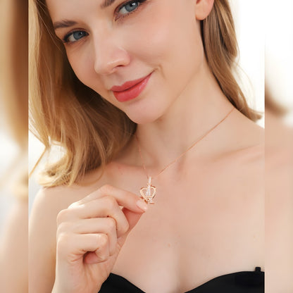 A-Shaped Diamond Necklace - Stainless Steel Collarbone Chain Fashion Jewelry for Women