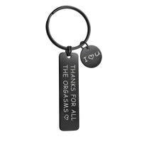 Black DIY Engraved Keychain