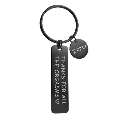 Personalized Stainless Steel Keychain for Him - Custom Engraved Romantic Gift with Coordinates &amp; Dates