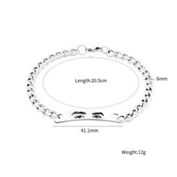 Steel Color Cuban Chain-Men's Glossy