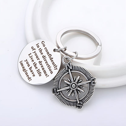 Customized Couple Keychains - Personalized Keychain Pendants, Romantic Travel Gifts
