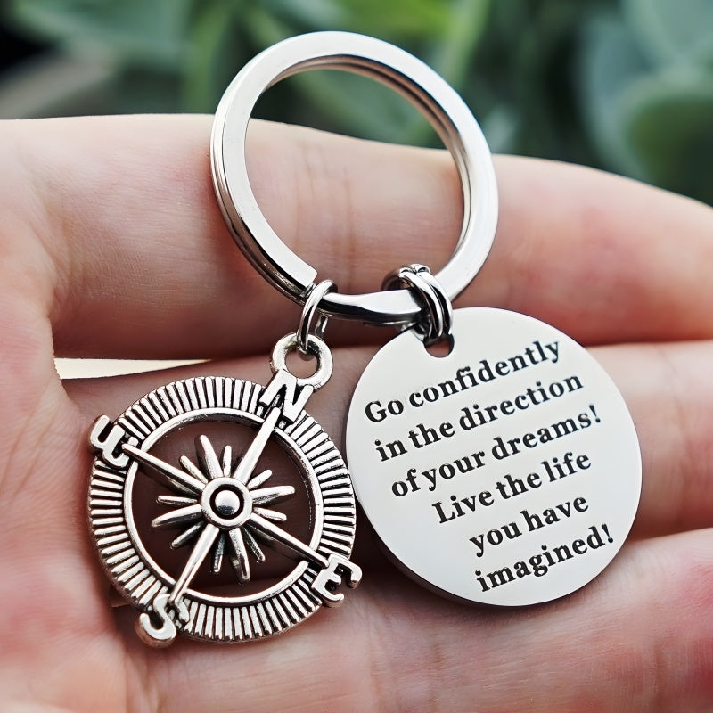 Customized Couple Keychains - Personalized Keychain Pendants, Romantic Travel Gifts
