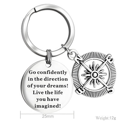 Customized Couple Keychains - Personalized Keychain Pendants, Romantic Travel Gifts