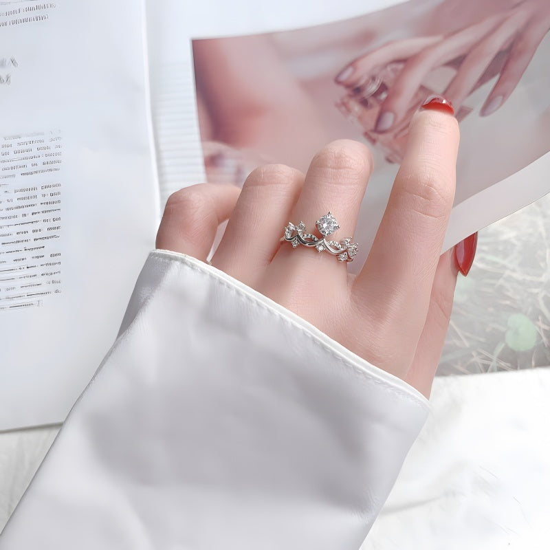 Dual-Tone Moissanite Couple Rings - 925 Sterling Silver (Luxury Minimalist Jewelry)