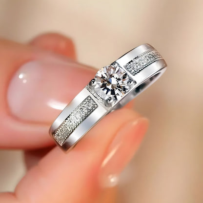 Heirloom Heart Couple Rings - 925 Sterling Silver (Hand-Distressed Finish, Zirconia Accent Vintage Jewelry)