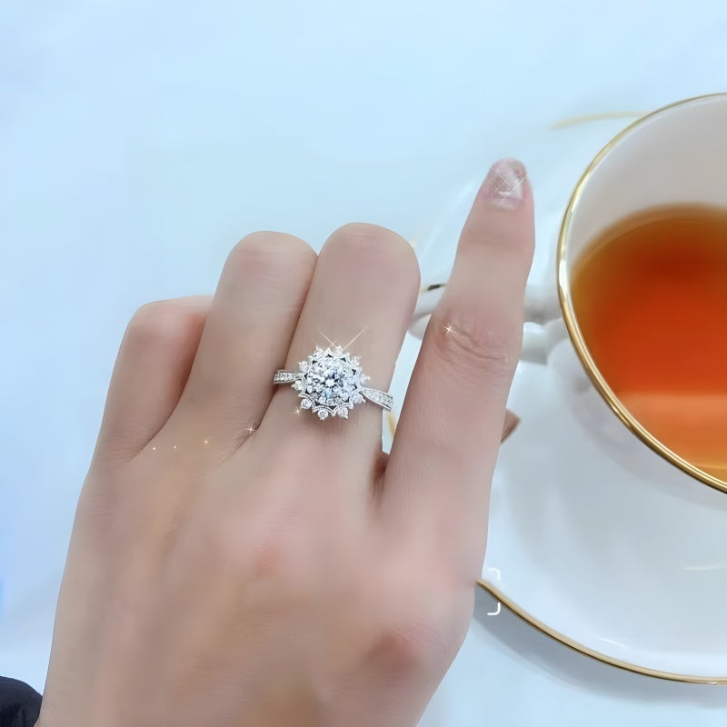 Heirloom Heart Couple Rings - 925 Sterling Silver (Hand-Distressed Finish, Zirconia Accent Vintage Jewelry)