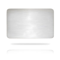 Steel-colored brushed card - glossy