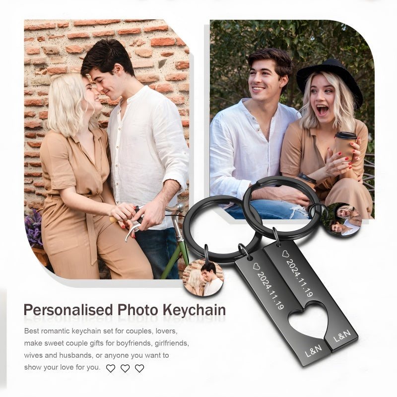 DIY Heart-Shaped Keychain Set - A Gift for Couples and Friendships