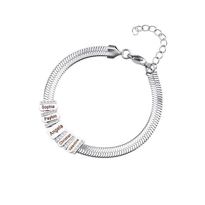 Luxury Flat Snake Bracelet - Sterling Silver Plated with CZ Stones A Timeless Symbol of Eternal Love