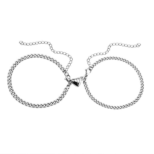 Romantic Couple Bracelet Set (Customizable Anniversary Gift for Her/Him)