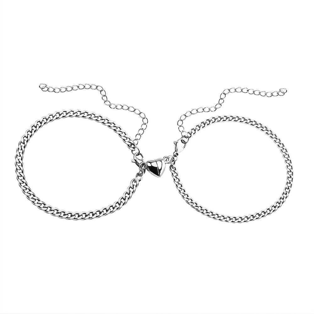 Romantic Couple Bracelet Set (Customizable Anniversary Gift for Her/Him)