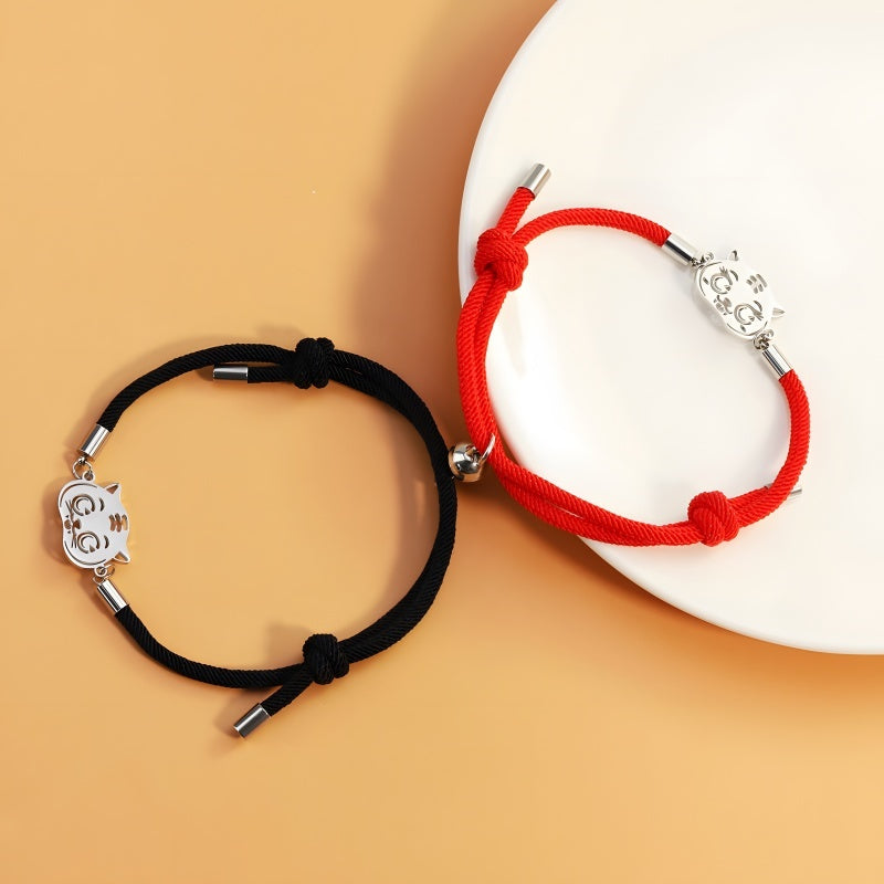 Romantic Couple Bracelet Set (Customizable Anniversary Gift for Her/Him)