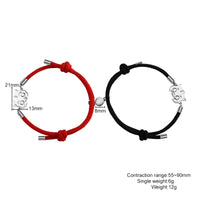 Hollowed-out Tiger Head Couple Bracelet