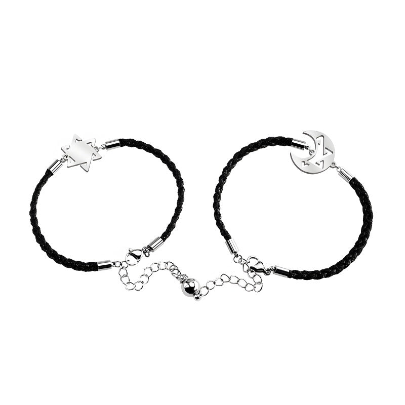 Romantic Couple Bracelet Set (Customizable Anniversary Gift for Her/Him)