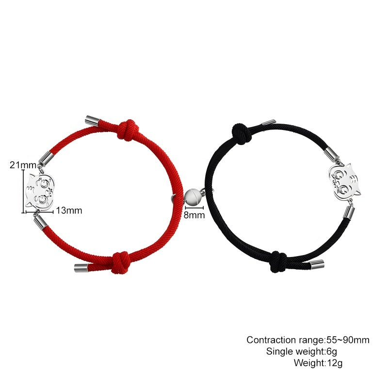 Romantic Couple Bracelet Set (Customizable Anniversary Gift for Her/Him)