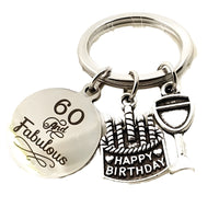 Steel-colored keychain