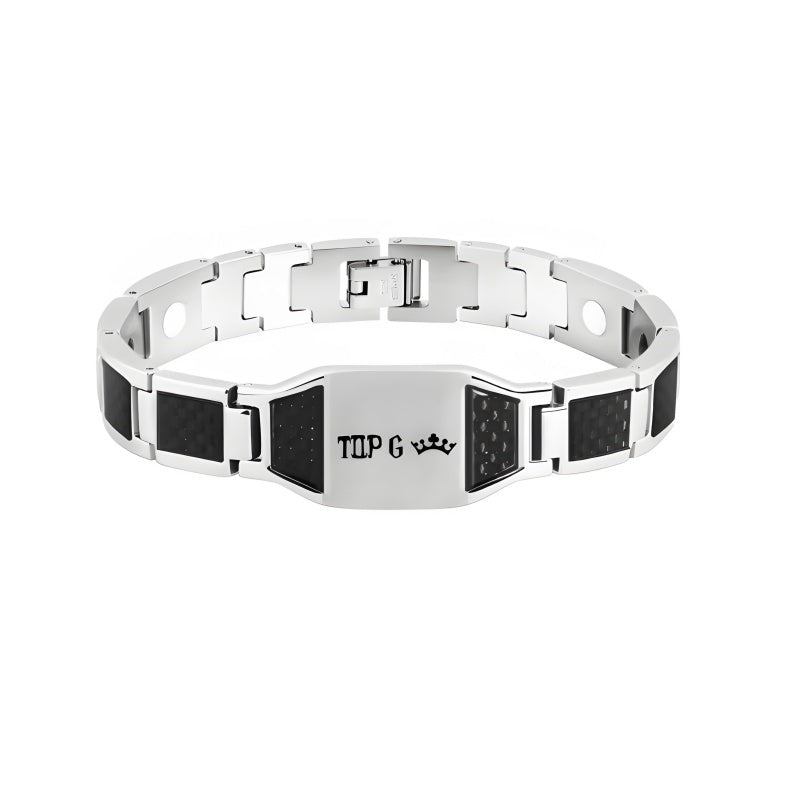 Permanent Custom Photo Bracelet - Laser Engraved Stainless Steel Couple's Keepsake