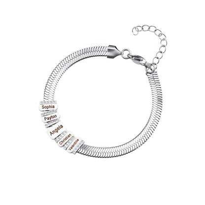 Luxury Flat Snake Bracelet - Sterling Silver Plated with CZ Stones A Timeless Symbol of Eternal Love
