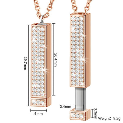 Women's Custom Name Necklace - Diamond-Cut Pendant Personalized Jewelry Gift