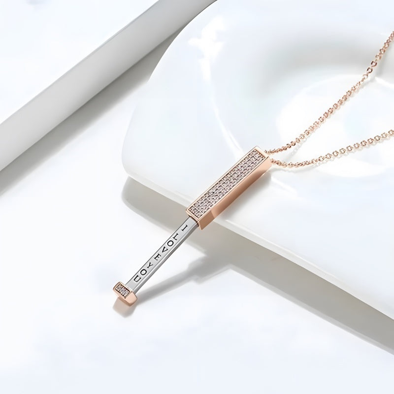 Women's Custom Name Necklace - Diamond-Cut Pendant Personalized Jewelry Gift