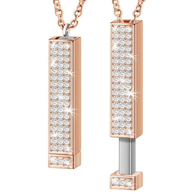 Women's Custom Name Necklace - Diamond-Cut Pendant Personalized Jewelry Gift