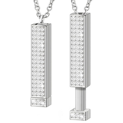 Women's Custom Name Necklace - Diamond-Cut Pendant Personalized Jewelry Gift