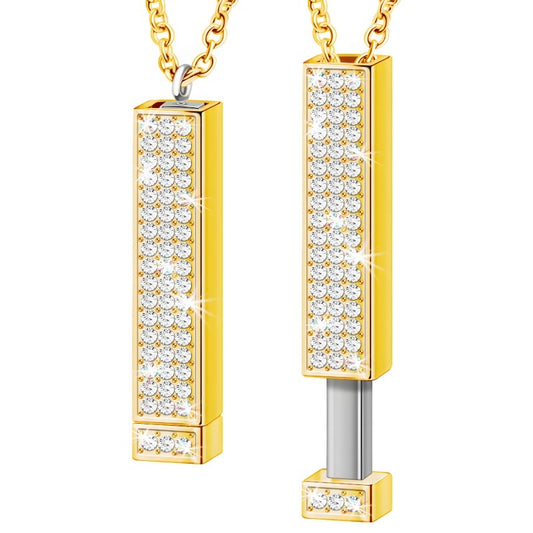 Women's Custom Name Necklace - Diamond-Cut Pendant Personalized Jewelry Gift